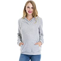 Los mejores  - Smallshow Top Lactancia de Vellón Sudadera de Maternidad para Amamantar
